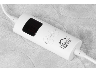 Deka MagicHome, výhrevná, flanel, sivá, 180x130 cm