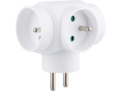 Zásuvka Strend Pro, rozbočovacia, biela, 3x 16 A Zásuvka Strend Pro, rozbočovacia, biela, 3x 16 A