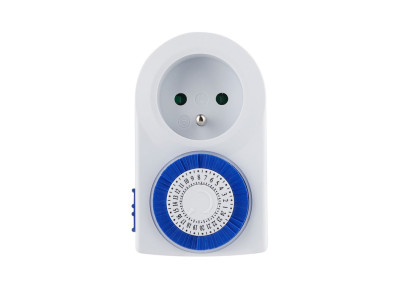 Časovač Strend Pro, mechanická spínacia zásuvka, 220-240 V, max. 3500 W Časovač Strend Pro, mechanická spínacia zásuvka, 220-240 V, max. 3500 W