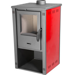 Kachle Thalia Pella S, červené, 5,4 kW