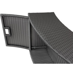 Nábytok k vírivke MSpa®, k okrúhlej vírivke, otvárací, 80x30x58 cm