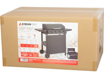 Gril Strend Pro Malaga, BBQ, plynový, 4 horáky