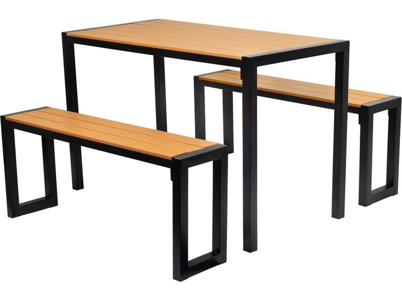 Set GARDIVA záhradný, stôl 118x58x75,5 cm, 2x lavička 108x25x45 cm Set GARDIVA záhradný, stôl 118x58x75,5 cm, 2x lavička 108x25x45 cm