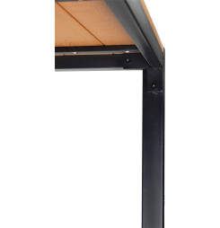 Set GARDIVA záhradný, stôl 118x58x75,5 cm, 2x lavička 108x25x45 cm