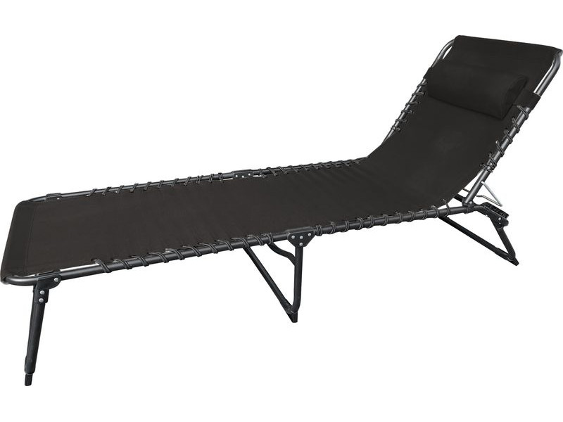 Lehátko VERACRUZ, čierne, polohovateľné, 190x58x28 cm Lehátko VERACRUZ, čierne, polohovateľné, 190x58x28 cm