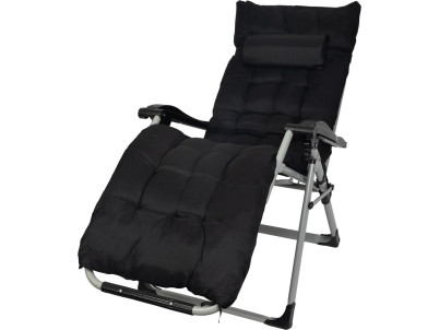 Lehátko POHO, čierne, polohovateľné, 65x160x110 cm Lehátko POHO, čierne, polohovateľné, 65x160x110 cm