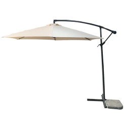 Slnečník DEMI 300 cm, 42 mm, béžový, PE, záhradný