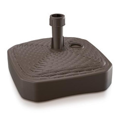 Stojan MPKR, hnedý, 390x390 mm, PVC, na záhradný slnečník/dáždnik 20-26 mm