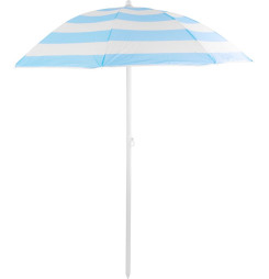 Slnečník DALIA 180 cm, 32/32 mm, s naklápacím kĺbom, tyrkysovo-biely, plážový