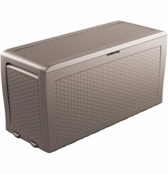 Záhradný box Keter Samoa Rattan Box 270L cappuccino