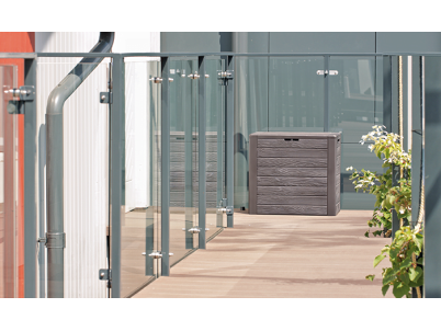 Záhradný box Prosperplast WOODEBOX hnědý 140L