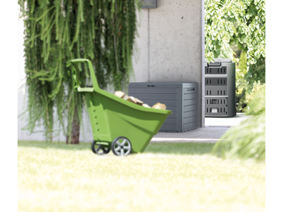 Záhradný box Prosperplast WOODEBOX antracit 140L