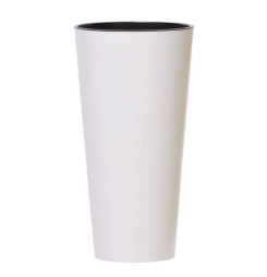 Kvetináč Prosperplast TUBUS SLIM biely lesk 30 cm