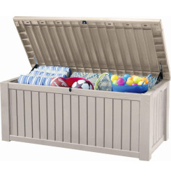 Záhradný box Keter Rockwood 570 L krémový