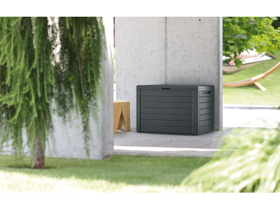 Záhradný box Prosperplast WOODEBOX antracit 190L Záhradný box Prosperplast WOODEBOX antracit 190L