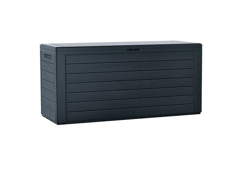 Záhradný box Prosperplast WOODEBOX antracit 280L