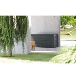 Záhradný box Prosperplast WOODEBOX antracit 280L