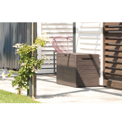Záhradný box Prosperplast WOODEBOX hnědý 190L