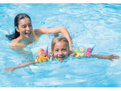 Rukávniky Intex® 58652, Tropical Buddies, detské, nafukovacie, do vody, 230x150 mm Rukávniky Intex® 58652, Tropical Buddies, detské, nafukovacie, do vody, 230x150 mm