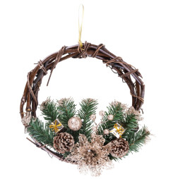 Veniec MagicHome Vianoce, prírodný, závesný, 30 cm