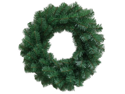 Veniec MagicHome Vianoce, prírodný, 45 cm, 70 vetiev, STANDARD