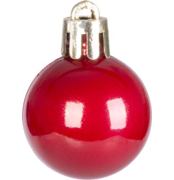 Gule MagicHome Vianoce, 24 ks, sada, červené, na vianočný stromček, 3 cm