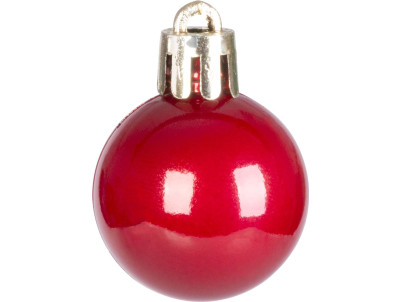 Gule MagicHome Vianoce, 24 ks, sada, červené, na vianočný stromček, 3 cm