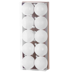 Gule MagicHome Vianoce,10 ks, biele, na vianočný stromček, 6 cm