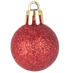 Gule MagicHome Vianoce, 12 ks, 3 cm, červené, na vianočný stromček