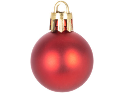 Gule MagicHome Vianoce, 12 ks, 3 cm, červené, na vianočný stromček Gule MagicHome Vianoce, 12 ks, 3 cm, červené, na vianočný stromček