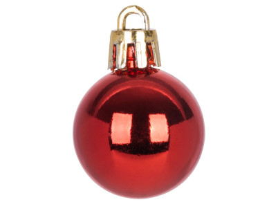 Gule MagicHome Vianoce, 12 ks, 3 cm, červené, na vianočný stromček Gule MagicHome Vianoce, 12 ks, 3 cm, červené, na vianočný stromček