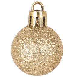 Gule MagicHome Vianoce, 12 ks, 3 cm, zlaté, na vianočný stromček