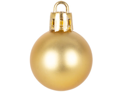 Gule MagicHome Vianoce, 12 ks, 3 cm, zlaté, na vianočný stromček