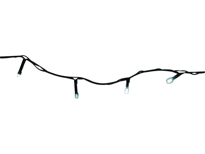 Reťaz MagicHome Vianoce CEIBO, 192 LED studená biela, 3xAA, časovač, exteriér, osvetlenie, L-14,30 m