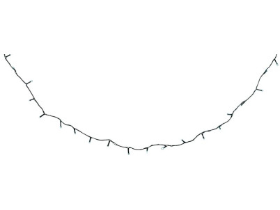 Reťaz MagicHome Vianoce CEIBO, 192 LED studená biela, 3xAA, časovač, exteriér, osvetlenie, L-14,30 m