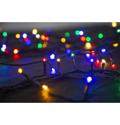 Reťaz MagicHome Vianoce Errai, 320 LED multicolor, 8 funkcií, 230 V, 50Hz, IP44, exteriér, napájací kábel 3 m, osvetlenie, L-11 