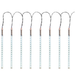 Reťaz MagicHome Vianoce Icicle, 240 LED studená biela, 8 cencúľov, vodopádový efekt, 230 V, 50 Hz, IP44, exteriér, osvetlenie,  