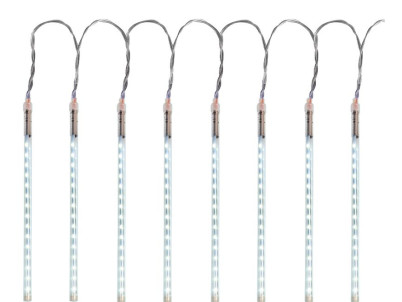 Reťaz MagicHome Vianoce Icicle, 720 LED studená biela, 24 cencúľov, vodopádový efekt, 230 V, 50 Hz, IP44, exteriér, osvetlenie, 