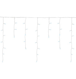 Reťaz MagicHome Vianoce Icicle, 800 LED studená biela, cencúľová, jednoduché svietenie, 230 V, 50 Hz, IP44, exteriér, osvetlenie