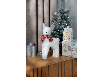 Sviečka MagicHome Vianoce, 6,9x13 cm, valcová, strieborná, metalický efekt