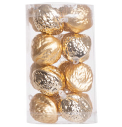 Ozdoba MagicHome Vianoce, 16 ks, oriešky, na vianočný stromček, 3 cm