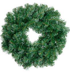 Veniec MagicHome Vianoce, prírodný, 45 cm, 100 vetiev, HUSTÝ