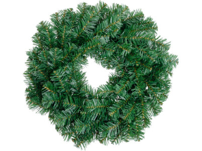 Veniec MagicHome Vianoce, prírodný, 45 cm, 100 vetiev, HUSTÝ