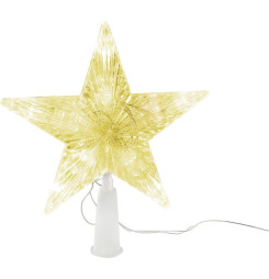 Hviezda MagicHome Vianoce, 10x LED, zlatá, 2xAA