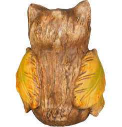 Dekorácia MagicHome Nature, Sova, polyresin, 7,8x6,8x10 cm