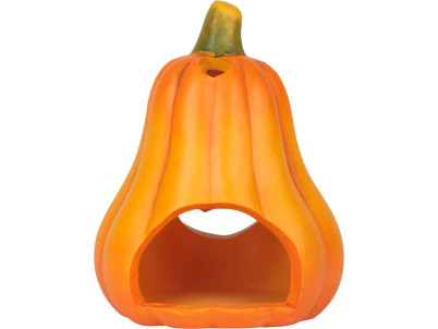 Dekorácia MagicHome Nature, Tekvica dlhá, terakota, 11x10x14 cm