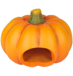 Dekorácia MagicHome Nature, Tekvica široká, terakota, 13,5x13x9,6 cm