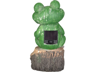 Dekorácia Strend Pro Garden, žaba, solárna, 2xLED, 9,5x9x19 cm
