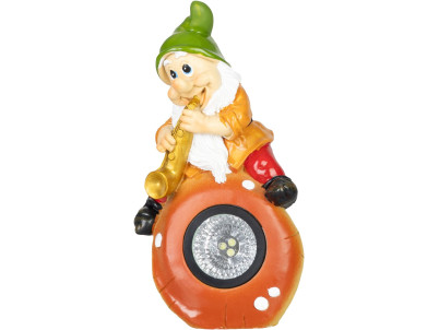 Dekorácia Strend Pro Garden, trpaslík, solárna, 3xLED, 12x11x22 cm