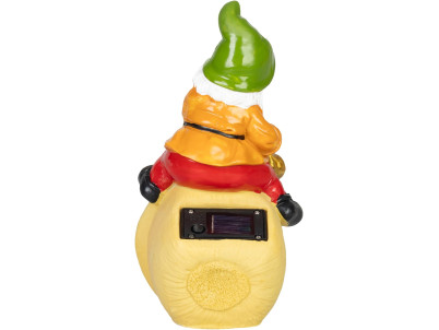 Dekorácia Strend Pro Garden, trpaslík, solárna, 3xLED, 12x11x22 cm